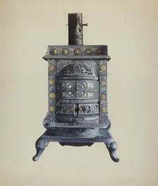 Stove, c. 1937. Creator: Einar Heiberg