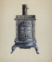 Stove, c. 1937. Creator: Einar Heiberg
