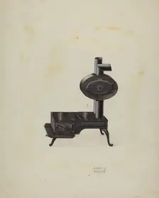 Stove, c. 1937. Creator: Harry Grossen