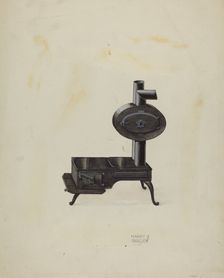 Stove, c. 1937. Creator: Harry Grossen