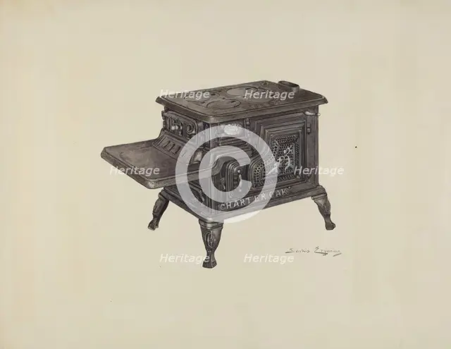 Stove, c. 1940. Creator: Sarkis Erganian.