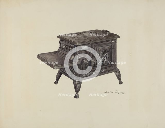 Stove, c. 1940. Creator: Sarkis Erganian.