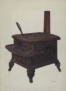 Stove (Model), c. 1939. Creator: George File