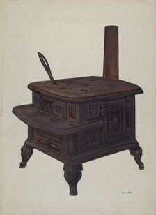 Stove (Model), c. 1939. Creator: George File