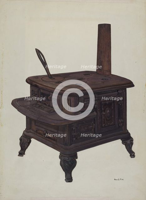 Stove (Model), c. 1939. Creator: George File.