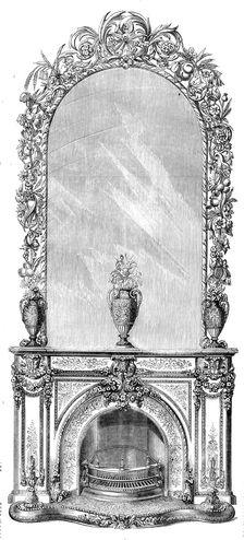 Stove, Mantelpiece, and Looking-Glass for the Sultan of Turkey, 1858. Creator: Unknown
