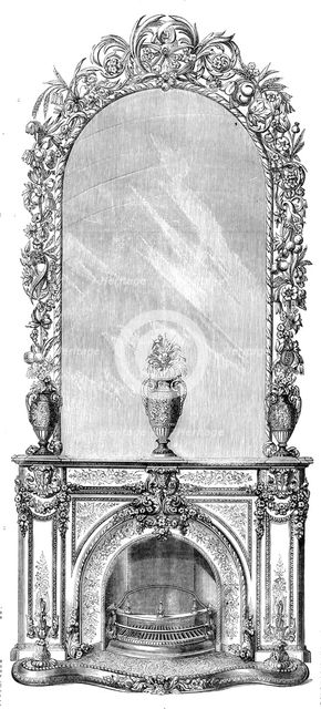 Stove, Mantelpiece, and Looking-Glass for the Sultan of Turkey, 1858. Creator: Unknown.
