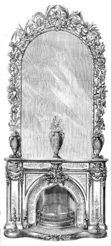 Stove, Mantelpiece, and Looking-Glass for the Sultan of Turkey, 1858. Creator: Unknown