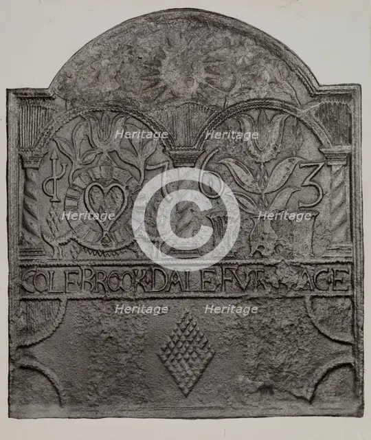 Stove Plate, 1935/1942. Creator: Charles Von Urban.