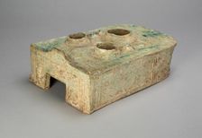 Stove with Figures and Geometric Designs, Eastern Han dynasty (A.D. 25-220). Creator: Unknown