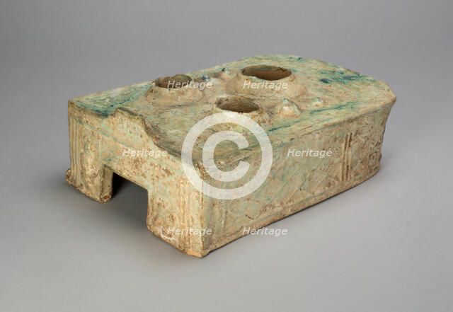 Stove with Figures and Geometric Designs, Eastern Han dynasty (A.D. 25-220). Creator: Unknown.
