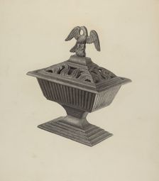 Stove Urn, c. 1939. Creator: Milton Grubstein