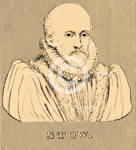 'Stow', (c1524-1605), 1830. Creator: Unknown.