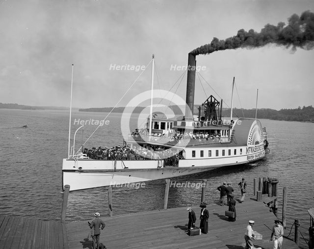 Str. Mt. Washington landing at Weirs, N.H., c1906. Creator: Unknown.