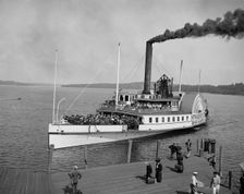 Str. Mt. Washington landing at Weirs, N.H., c1906. Creator: Unknown