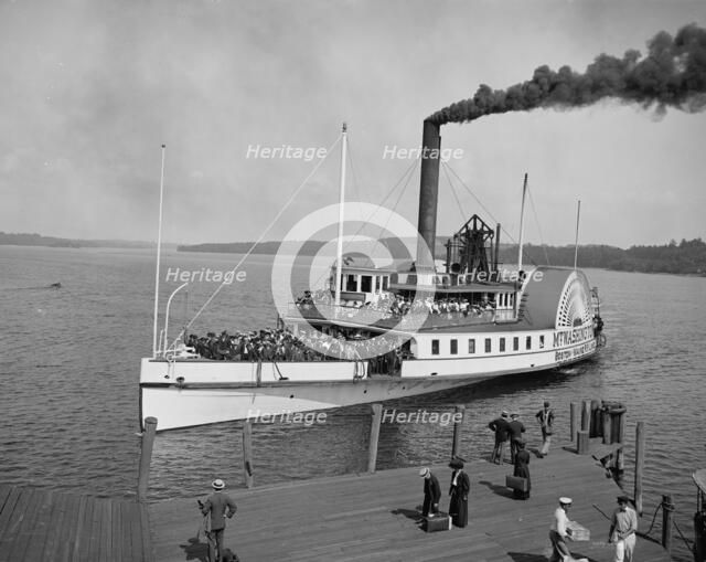 Str. Mt. Washington landing at Weirs, N.H., c1906. Creator: Unknown.