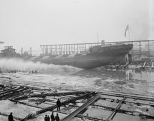 Str. F.P. Jones, launch, 1913 Mar 8. Creator: Unknown