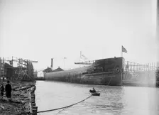 Str. James E. Davidson after the launch, 1905. Creator: Unknown