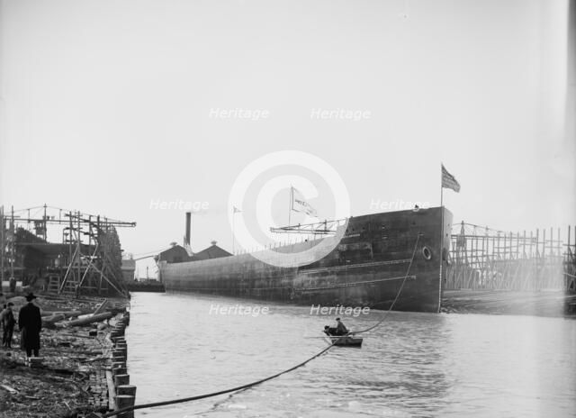 Str. James E. Davidson after the launch, 1905. Creator: Unknown.