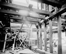 Str. John Craig showing temporary bulk-head, between 1900 and 1905. Creator: Unknown