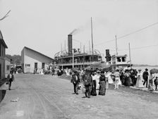 Str. Kirby landing, Put-in-Bay, O[hio], c1904. Creator: Unknown