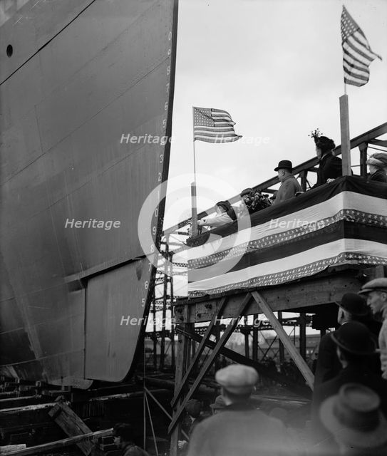 Str. Seeandbee, the christening, 1912 Nov 9. Creator: William H. Jackson.