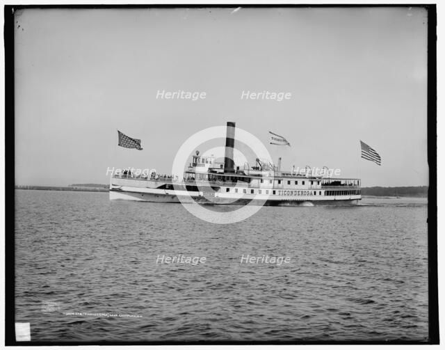 Str. Ticonderoga, Lake Champlain, c1907. Creator: Unknown.