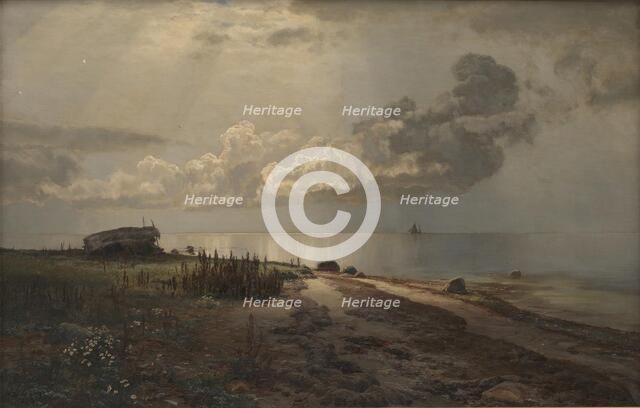 Strand, 1889. Creator: Janus Andreas Bartholin la Cour.