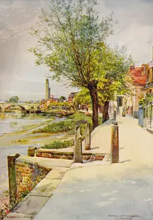 Strand on the Green Chiswick 1905, (c1915). Artist: Edward Charles Clifford