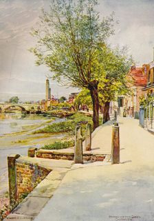 Strand on the Green Chiswick 1905, (c1915). Artist: Edward Charles Clifford
