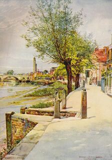 Strand on the Green Chiswick 1905, (c1915). Artist: Edward Charles Clifford
