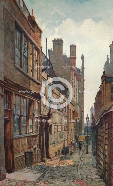 'Strand Lane, Looking Towards The River', 1926. Artist: John Crowther.
