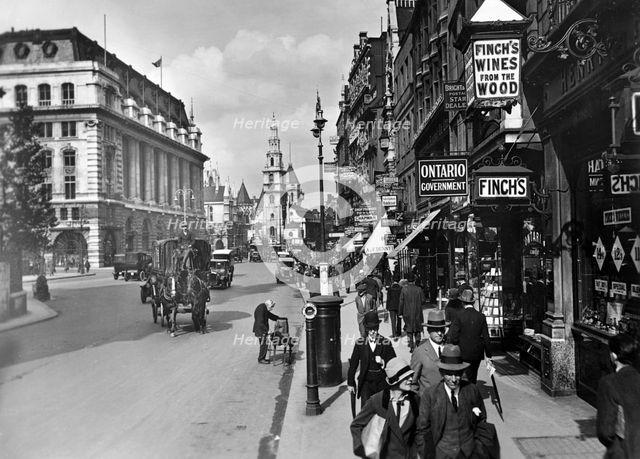 Strand, St Clement Danes, Australia House, Westminster, London, (c1920s?). Creator: Unknown.