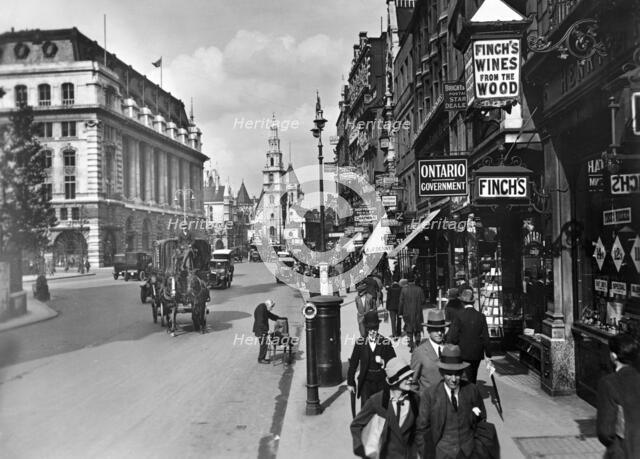 Strand, St Clement Danes, Australia House, Westminster, London, (c1920s?). Artist: Unknown