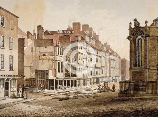 Strand, Westminster, London, 1810. Artist: C John M Whichelo
