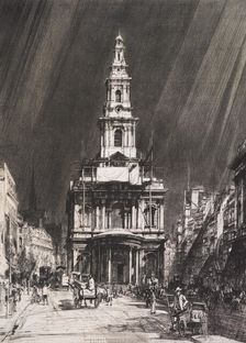 Strand with sky, 1916. Creator: Francis Dodd