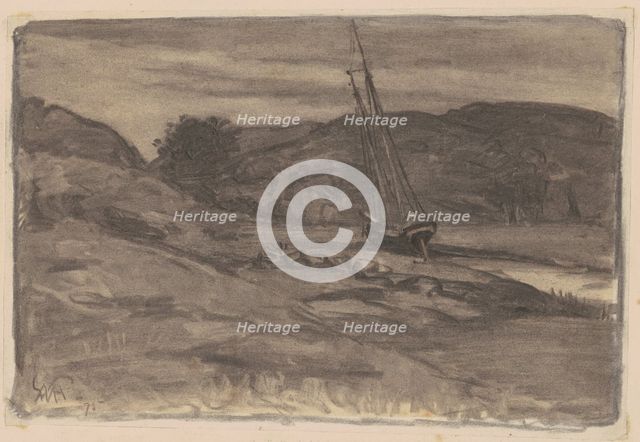 Stranded, 1875. Creator: William Morris Hunt.