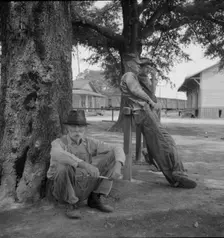 Stranded residents of Careyville, Florida, , 1937. Creator: Dorothea Lange