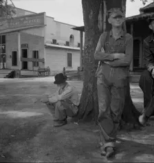 Stranded residents of Careyville, Florida, , 1937. Creator: Dorothea Lange