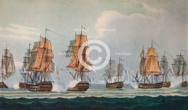 'Strachan's Action off Ferrol', c1806. Artist: Thomas Whitcombe.