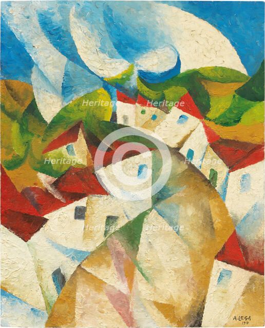 Strada di paese (Country road), 1917. Creator: Lega; Achille (1899-1934).