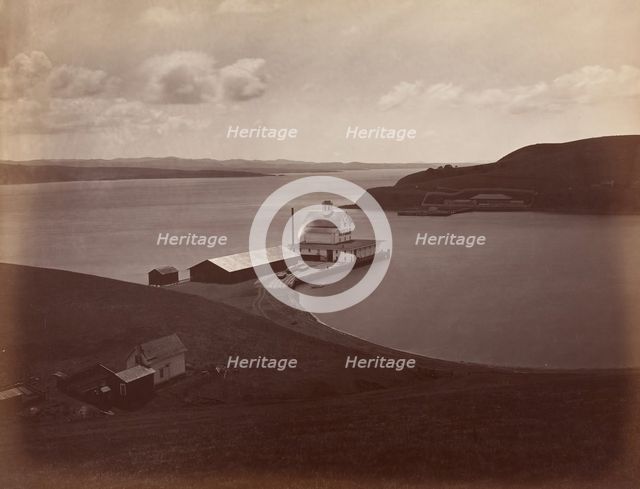Strait of Carquennes, from South Vallejo, 1868-69. Creator: Carleton Emmons Watkins.