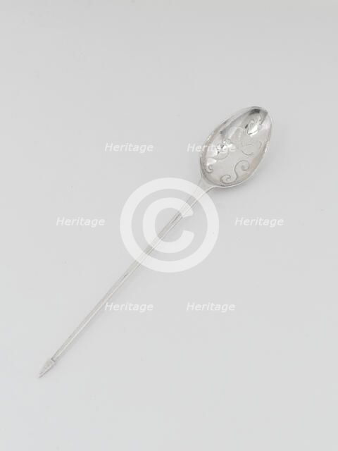 Strainer Spoon, 1760s. Creator: Jeremiah Wool.