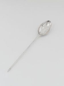 Strainer Spoon, 1760s. Creator: Jeremiah Wool