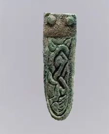 Strap End, Frankish, 7th century. Creator: Unknown