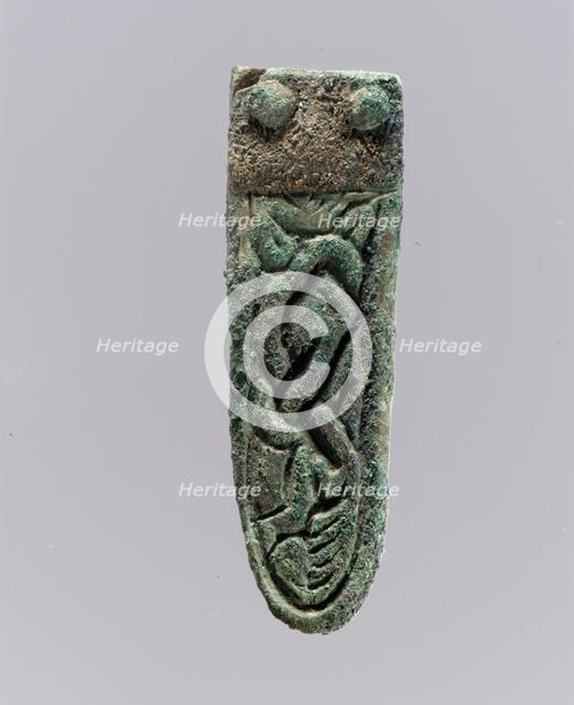 Strap End, Frankish, 7th century. Creator: Unknown.