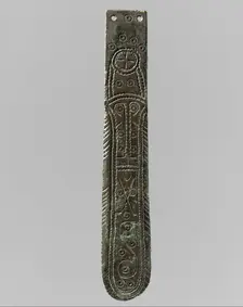 Strap End, Frankish or Allemanic, 650-700. Creator: Unknown
