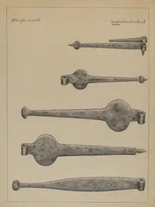 Strap Hinges, c. 1936. Creator: Rollington Campbell