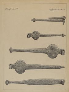 Strap Hinges, c. 1936. Creator: Rollington Campbell