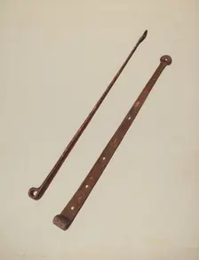 Strap Hinges, c. 1939. Creator: Manuel G. Runyan
